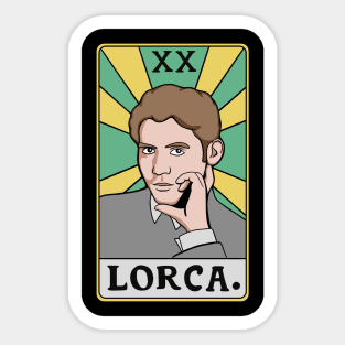 Federico Garcia Lorca - Spanish Poet - Poetry Teacher Novelist Writer Author Literature Read Sticker